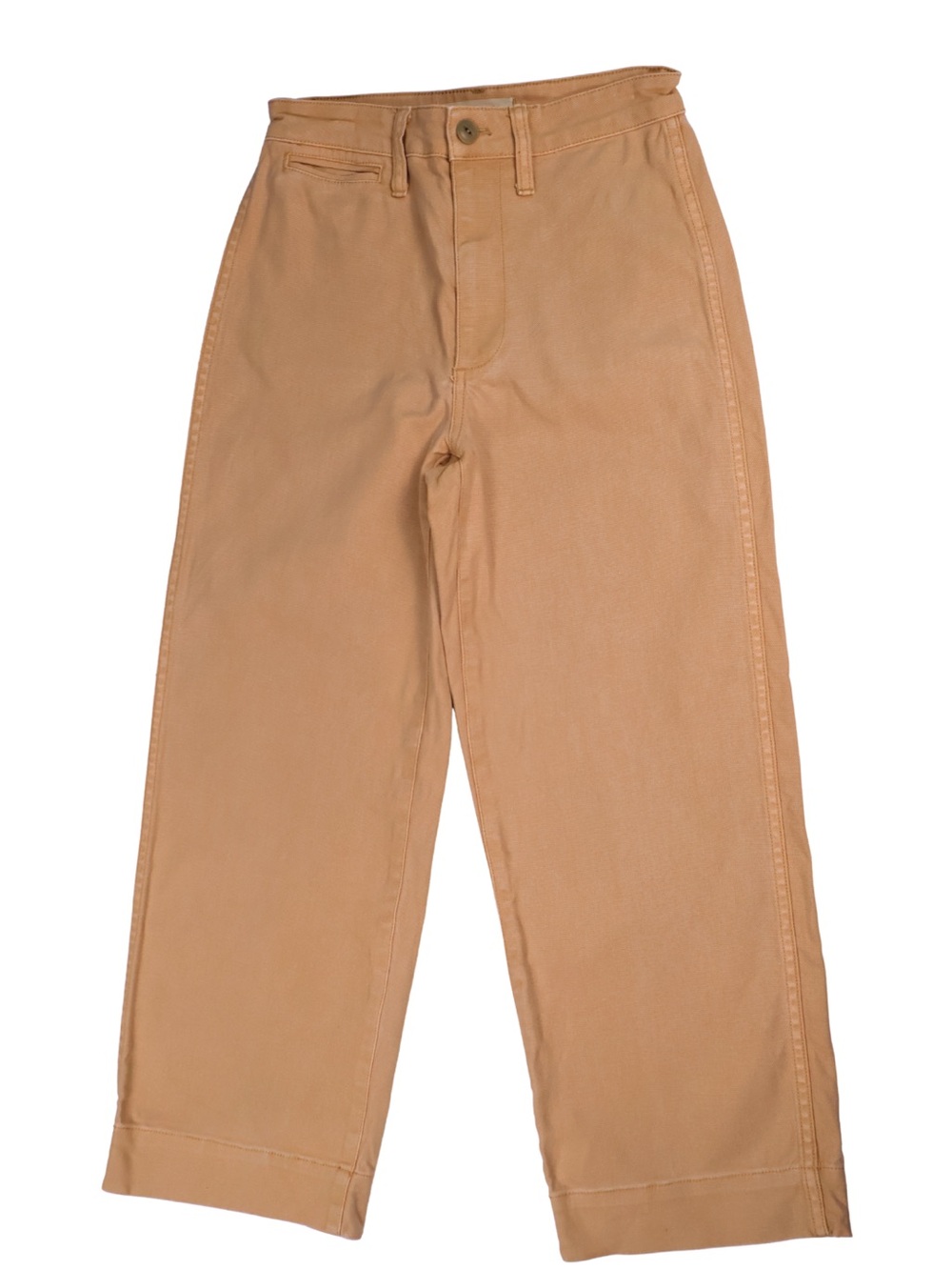 Madewell Khaki High Rise Wide Leg Crop Jeans Womens Size 24